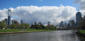 Melbourne Cup Day from the Yarra